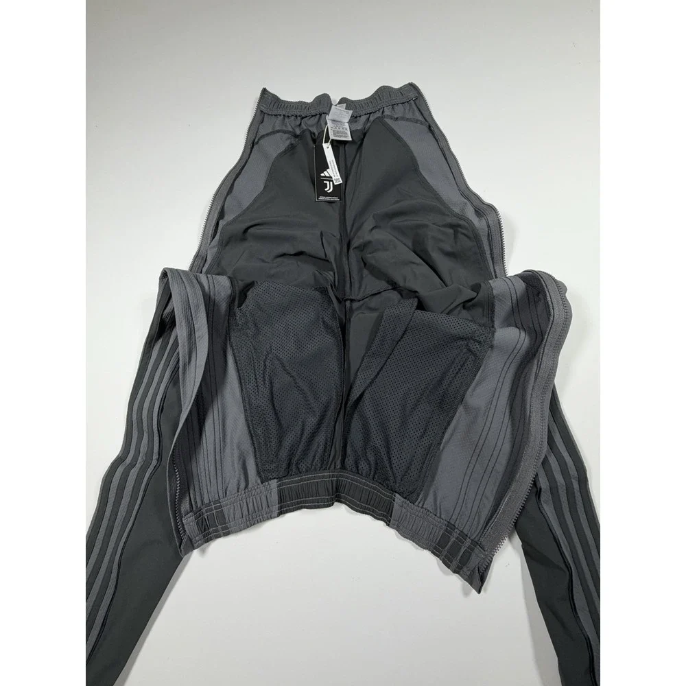 Juventus FC Anthem Pants Training Zip Men's Size Small Gray HZ4987 NWT